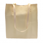 32591 - OFF WHITE LEATHER SHOPPING BAG